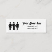 FMF-oproepkaart Mini Visitekaartje (Voorkant)