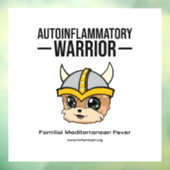 FMF Warrior Window Sticker met witte achtergrond (Vel 3)