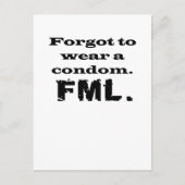 FML Condom Briefkaart (Voorkant)