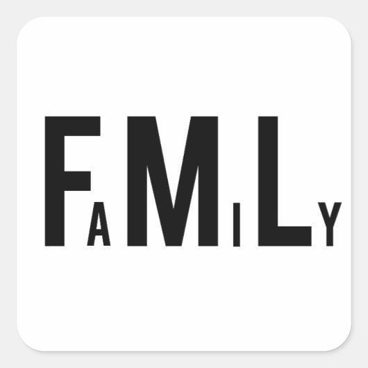 FML Familie Stickers (Voorkant)