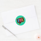 FML (Stickers) Ronde Sticker (Envelop)
