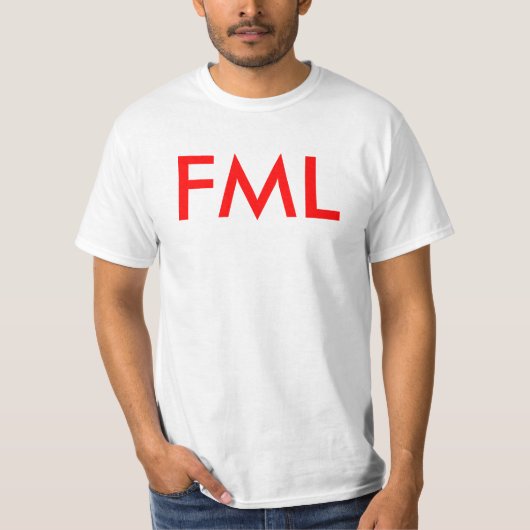 FML (voer mijn lama uit) T-shirt (Voorkant)