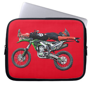FMX - Freestyle Aerial Motocross Stunt III Laptop Sleeve