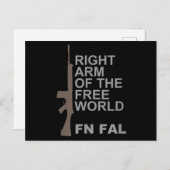 FN FAL Right arm of the free world Briefkaart (Voorkant / Achterkant)