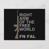 FN FAL Right arm of the free world Briefkaart (Voorkant)