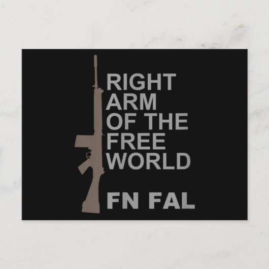 FN FAL Right arm of the free world Briefkaart (Voorkant)