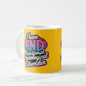 FND Functionele Neurologische Aandoening onzichtba Koffiemok (Voorkant links)