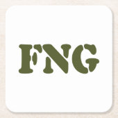 FNG VIERKANTE KARTONNEN ONDERZETTER (Voorkant)