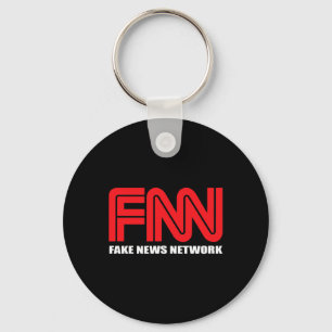 FNN Logo Fake News Network Grappige Trump Sleutelhanger