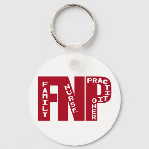 FNP Big Red Family Nurse Practitioner Gifts Sleutelhanger