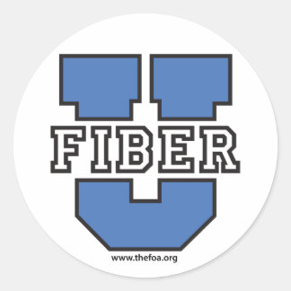 FOA - Fiber U grote stickers