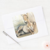 Foal 2012 vierkante sticker (Envelop)