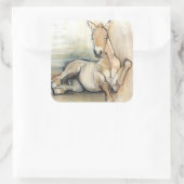 Foal 2012 vierkante sticker (Tas)