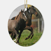 Foal Running Keramisch Ornament (Links)