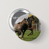 Foal Running Ronde Button 5,7 Cm (Voorkant /achterkant)