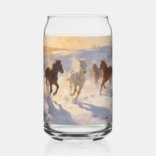 Foals at Play Blikvorm Glas (Voorkant)