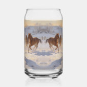 Foals at Play Blikvorm Glas (Links)