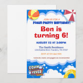 Foam Fever Nashville Birthday Uitnodiging (Voorkant / Achterkant)