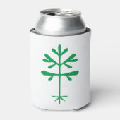 Foam Koelbox met een Green Solid Sapling Blikjeskoeler (Blikje Voorkant)