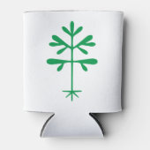 Foam Koelbox met een Green Solid Sapling Blikjeskoeler (Voorkant)