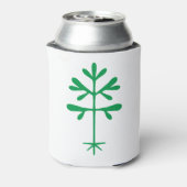 Foam Koelbox met een Green Solid Sapling Blikjeskoeler (Blikje Achterkant)