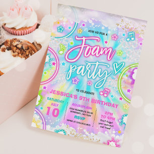 Foam Verjaardagsfeestje Zwembad Splash Pad Tie Dye Kaart