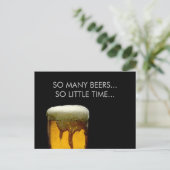 Foamy Beer Mok Briefkaart (Staand voorkant)