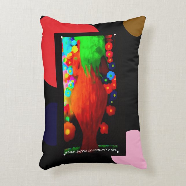 ''Focal Point" Accent Pillow Kussen (Voorkant(Verticaal))