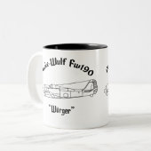 Focke-Wulf FW190 Tweekleurige Koffiemok (Voorkant links)
