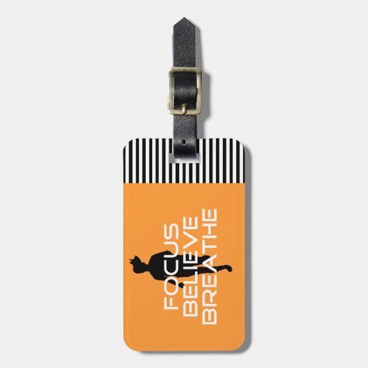 Focu Believe Breathe Bagagelabel (Voorkant verticaal)