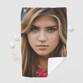 Focus Belle serviette de golf pour filles (En situation)