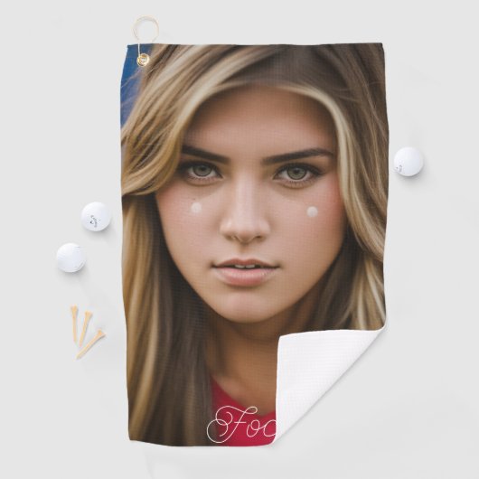 Focus Belle serviette de golf pour filles (En situation)