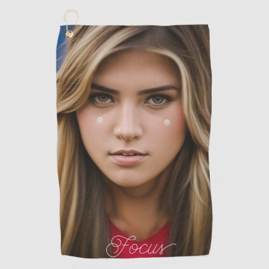Focus Belle serviette de golf pour filles (Devant)