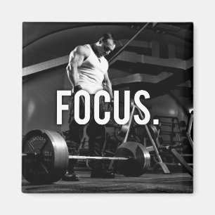 FOCUS - "Body building" Workout Motivatie Magneet
