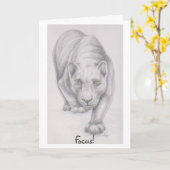 Focus ! carte de voeux (Fleur jaune)