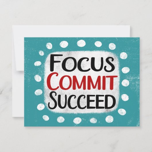Focus Commit Cartes de Voeux Réussi (Devant)