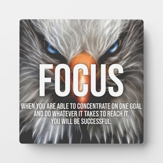 FOCUS - Eagle Motivatie Fotoplaat (Voorkant)