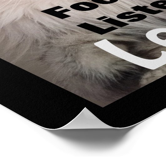 Focus. Écoute. Apprenez. Poster en classe (Coin)