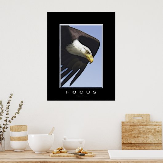 FOCUS ÉNORME Poster d'art motivationnel (Cuisine)