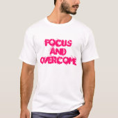 Focus et surmonter" Sport-Tek Performance T-shirt (Devant)