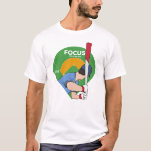 Focus Eye op de Bal Honkbal T-shirt