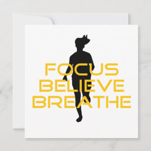 Focus gelooft Breathe Yellow Running Fitness