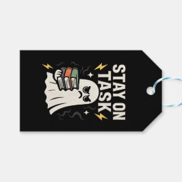 Focus Ghost - Halloween Terug naar School Design Cadeaulabel