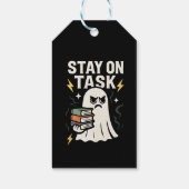 Focus Ghost - Halloween Terug naar School Design Cadeaulabel (Achterkant)