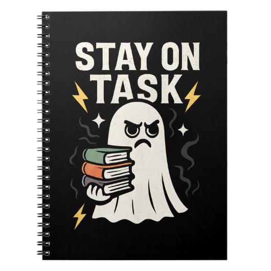 Focus Ghost - Halloween Terug naar School Design Notitieboek (Voorkant)