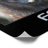 Focus Intense Llama Inspirerend Poster (Hoek)