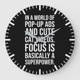 Focus is een Superpower - succes Motivatie Grote Klok