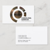 FOCUS LOGO III pour Carte de visite PHOTOGRAPHE (Devant / Derrière)