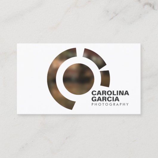 FOCUS LOGO III pour Carte de visite PHOTOGRAPHE (Devant)