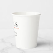 FOCUS Minimalist Motivational — Clean Mode Papieren Bekers (Links)